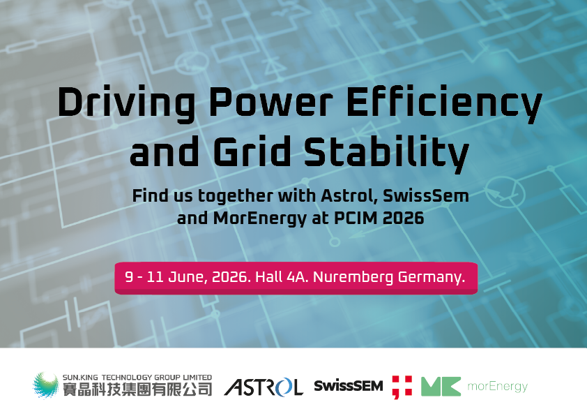 Sun.King Technology to Exhibit at PCIM Expo 2026 in Nuremberg